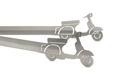 Pinza per griglia motivo scooter classico italiano