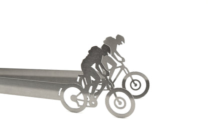 Pinza per griglia motivo bicicletta mountain bike