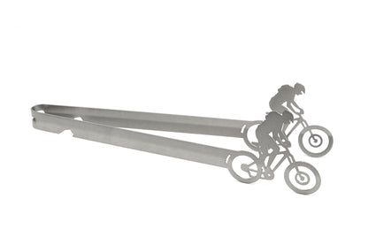 Pinza per griglia motivo bicicletta mountain bike