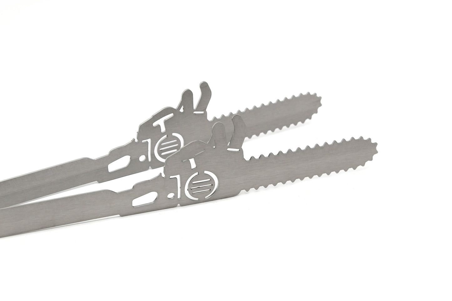 grill tongs motif "chainsaw"