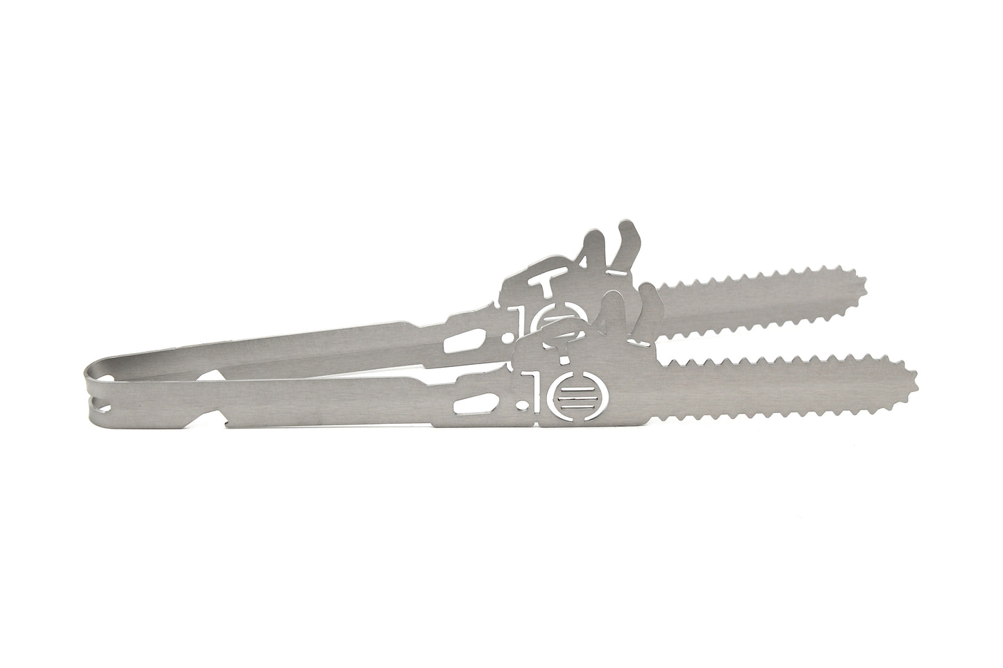 grill tongs motif "chainsaw"