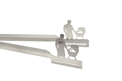 Pinza per griglia Grillmeister OPA, incisa al laser
