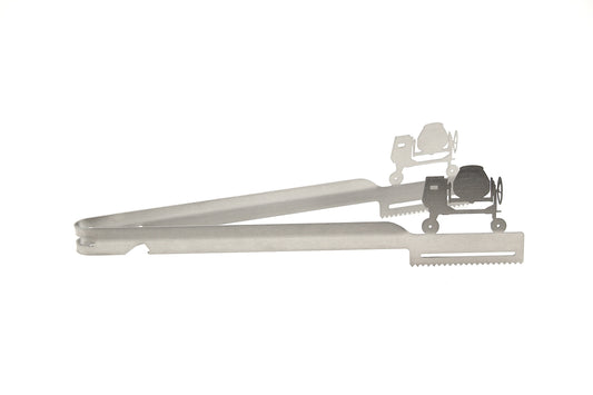 Grillzange Motiv Maurer, Betonmischer