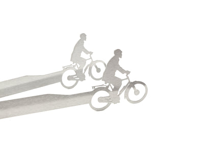Pinza per griglia motivo bicicletta e-bike