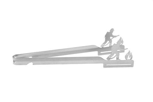 Grillzange Motiv Feuerwehrmann / Feuerwehrfrau