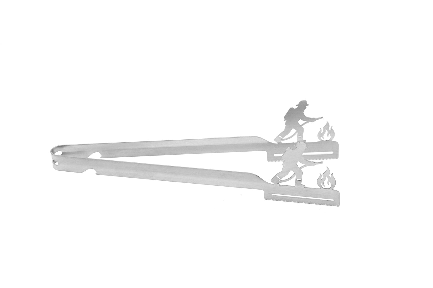 Grillzange Motiv Feuerwehrmann / Feuerwehrfrau