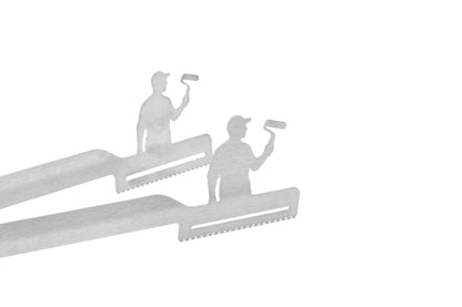 Grillzange Motiv Maler / Malerin