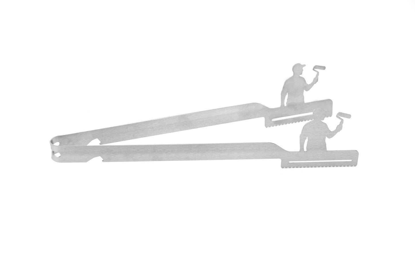 Grillzange Motiv Maler / Malerin